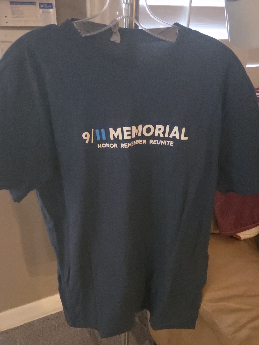 9/11 Memorial Navy Blue Graphic T‑Shirt